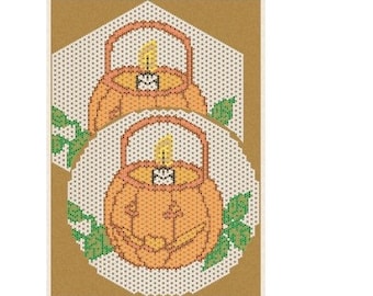 Jack O' Lantern - Beaded Doily Pattern