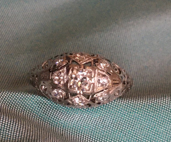 Belle Époque/Edwardian diamond engagement ring