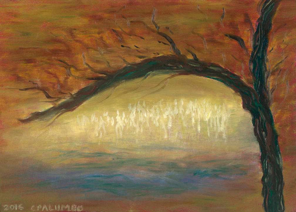 Archival Quality Print, New Mexico Landscape Series, "El Rito Winter Light Under the Tree"