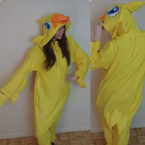 Chocobo Inspired Custom Made Kigurumi / Onesie