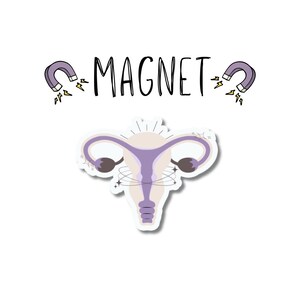 Cosmic Uterus Magnet | Fridge Art | Kitchen Decor | Functional Decor | Gift Ideas