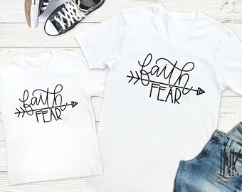 Hand Lettered Faith Over Fear SVG | faith svg |Christian svg | Cricut Explore | Silhouette Cameo | Faith SVG Cut File | Gifts for Her