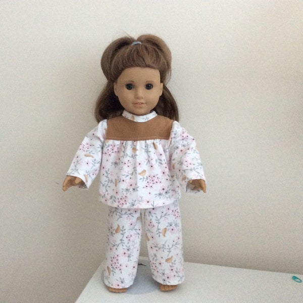 AG Doll Sleepwear.   Doll Nightwear.    18” Doll Pajamas