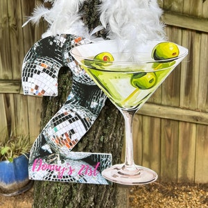 21st Birthday Sign, DIGITAL Download, Martini Sign, Digital Version, 21st Birthday Sign, 21 Birthday Sign