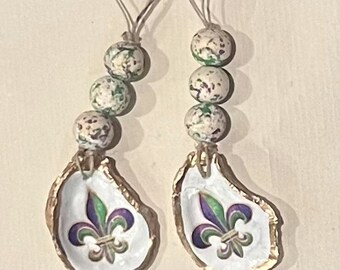 Mardi Gras Ornament, Mardi Gras Decor, Mardi Gras Gift, Fleur de Lis Ornament