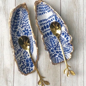 Oyster Shell Salt and Pepper Dishes, Coastal Kitchen Decor, Unique Hostess Gift Ideas