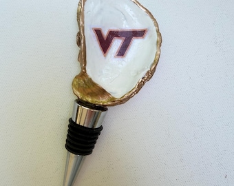 Custom College Wine Stopper, Personalized University Gift, College Logo Wine Bottle Stopper, Graduation Gift, Alumni Gift