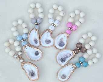 Oyster Shell Napkin Rings: Coastal Easter Dining Decor