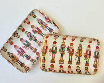 Holiday Ring Dish, Nutcracker Gift, Christmas Nutctracker Dish, Holiday Hostess