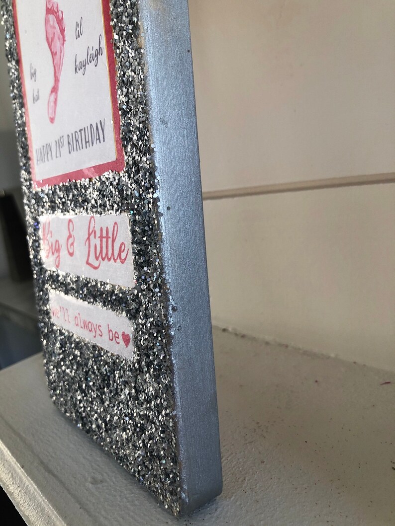 Customizable Glitter Sorority Paddle