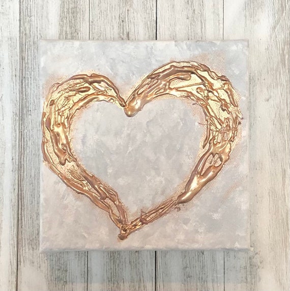 Gold Heart Wall Art