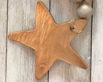 Charm étoile fait main en argile dorée : projets d'artisanat DIY (3 pouces)