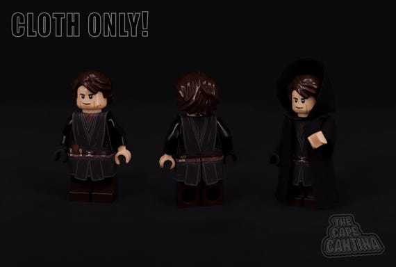 for LEGO Star Wars Revenge Of The Sith Upgraded Jedi Anakin Skywalker Cloak  Custom Cape Only-NEW