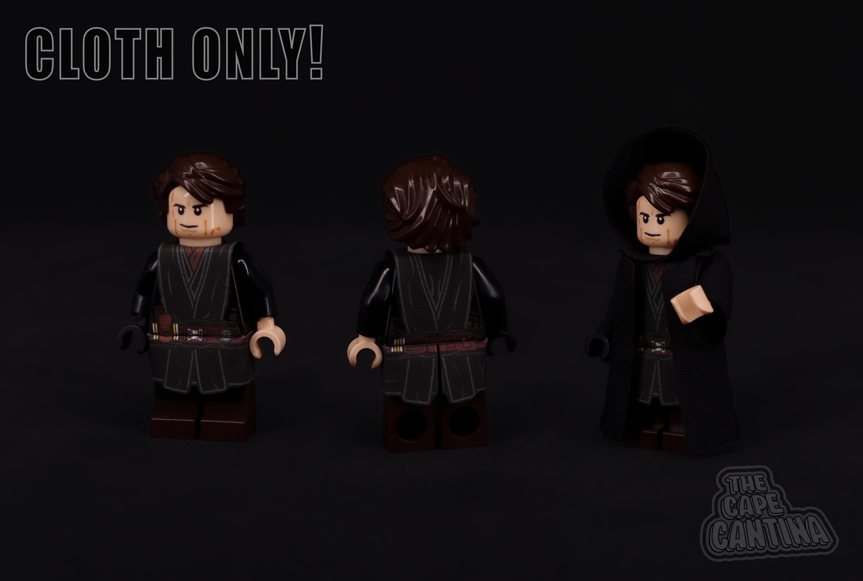 for LEGO Star Wars Revenge Of The Sith Upgraded Jedi Anakin Skywalker Cloak Custom Cape Only-NEW