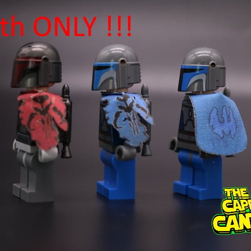 CAPE ONLY minifig 2 CUSTOM Boba Fett capes for Starwars Lego minifigure 