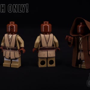 voor LEGO Doek Star Wars Revenge Of The Sith Jedi Master Foelie Windu Mantel Cape Custom Set-NIEUW