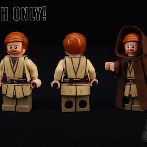 for LEGO Custom Cloth Only Star Wars Revenge Of The Sith Obi Wan Kenobi  Cloak Cape Cloth Set-NEW
