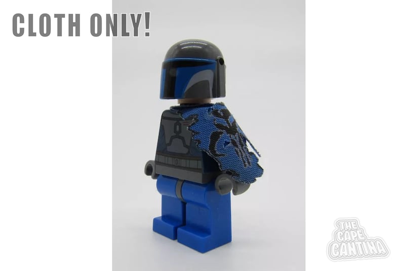 Boba Fett Mandalorian Cape for LEGO® Star Wars Minifigures YOU CHOOSE Blue Rip