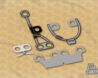 LEGO-Style Star Wars Clone Airborne P2 Cloth Accessories – Multi Variant Minifigure Gear