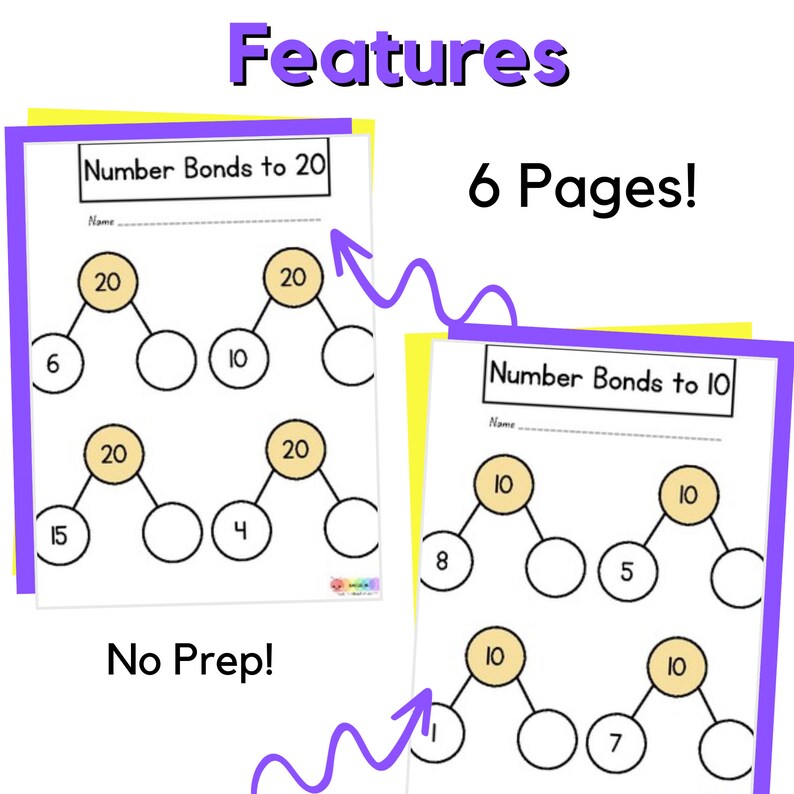 Numbers to 20 Math Printable Bundle: Addition, Subtraction (PDF) - Etsy
