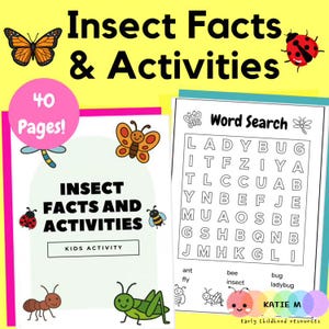Insect Facts Activities | 40-Page Printable Pack | Science, Literacy & More | Elementary Science Resources | Bug Unit for K-2