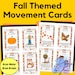 Autumn Movement Cards: Gross Motor Skills, Brain Breaks (printable) - Etsy
