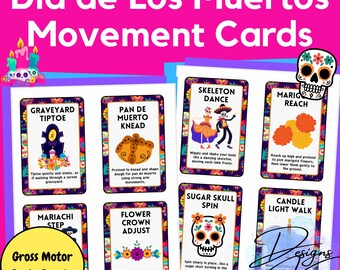 Dag van de Doden-bewegingskaarten | Dia de los Muertos Brain Breaks