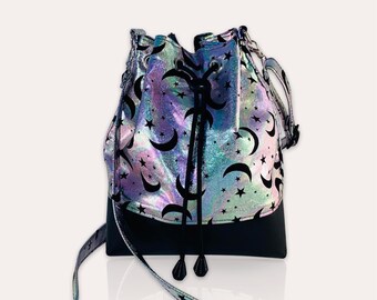 Bucket Bag -Moon and Stars