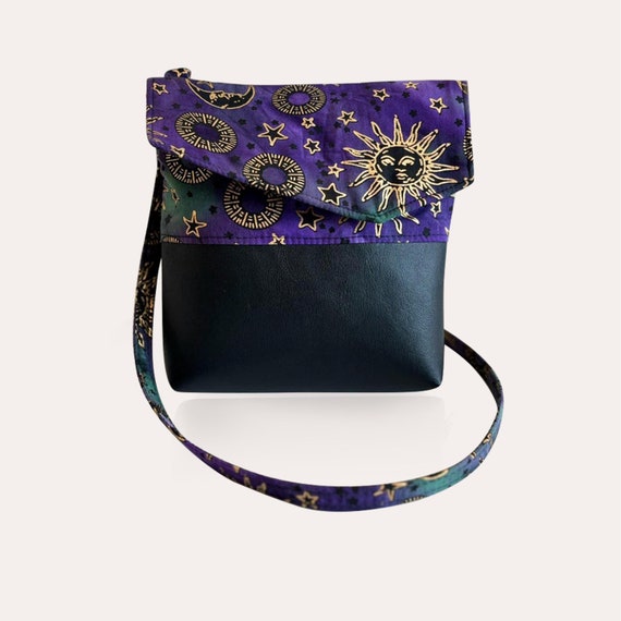 Crossbody Purse Handbag Bag Gold Moon and Stars Tie Dye Etsy Ireland