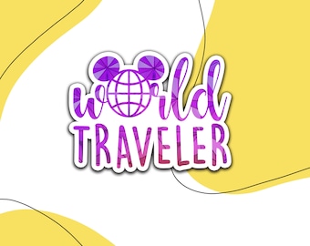 World Traveler Sticker