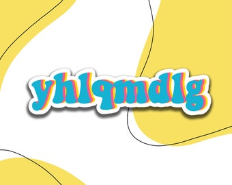 YHLQMDLG Blue Sticker
