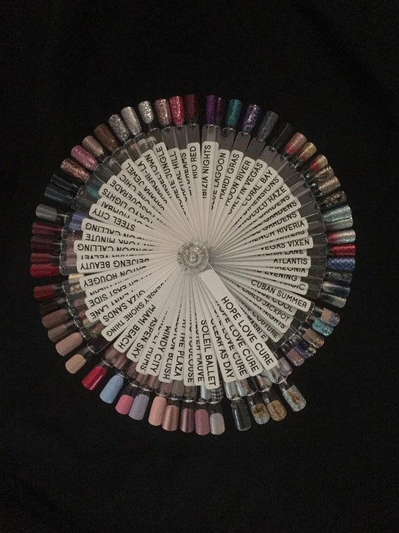 Color Street Nail Display Wheel Etsy