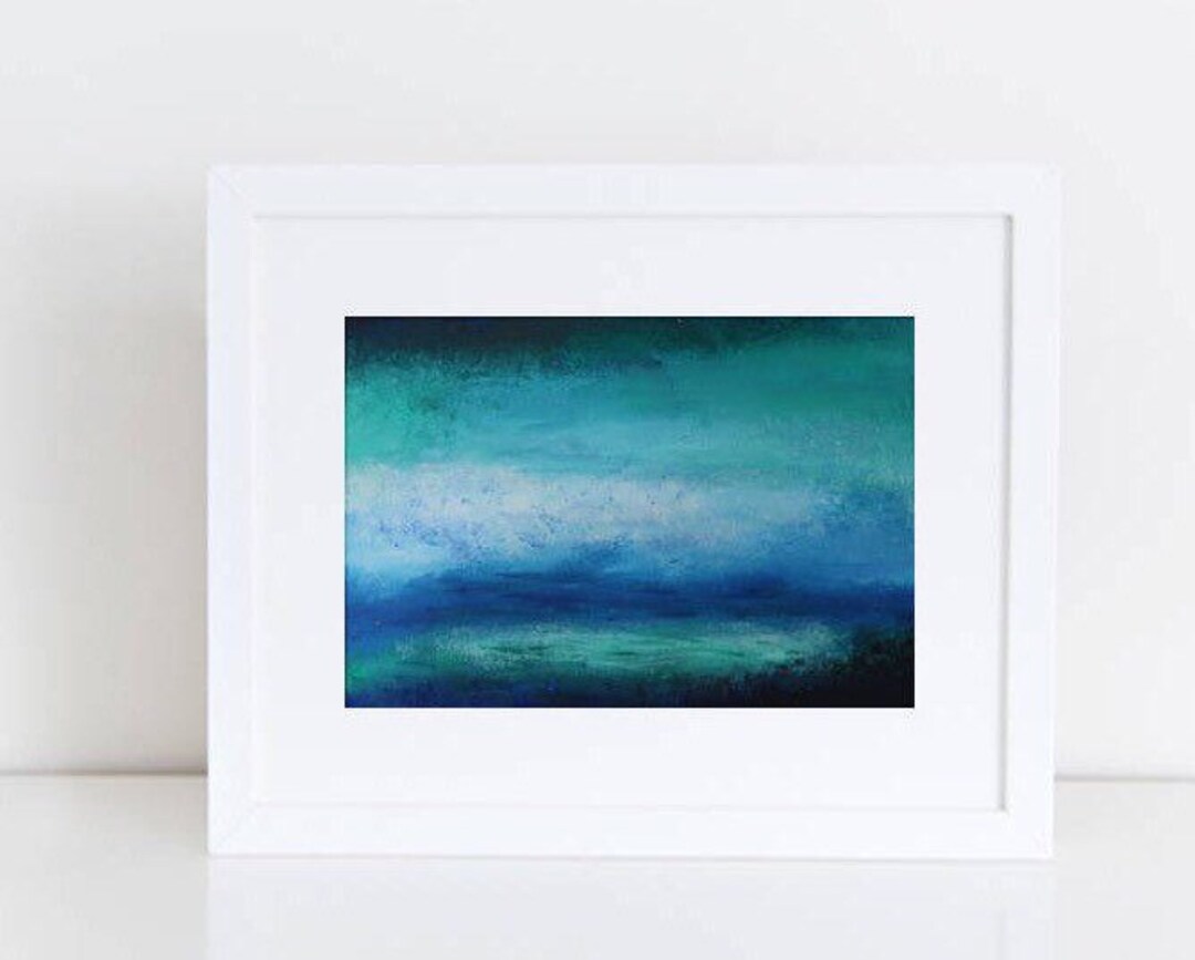 Printable Art Blue Download Painting Downloadable Digital File Print ...