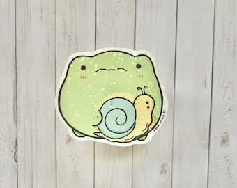 Froggy and Snail Sticker