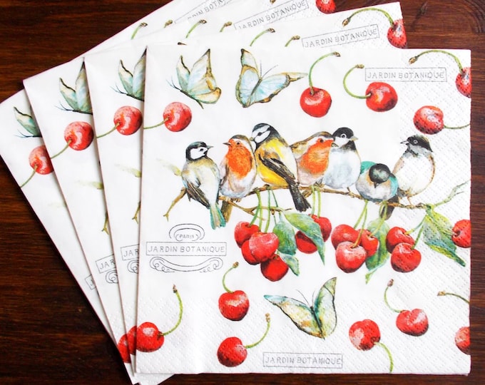 Paper napkins Decoupage paper Rice Paper by PaperNapkinsStore