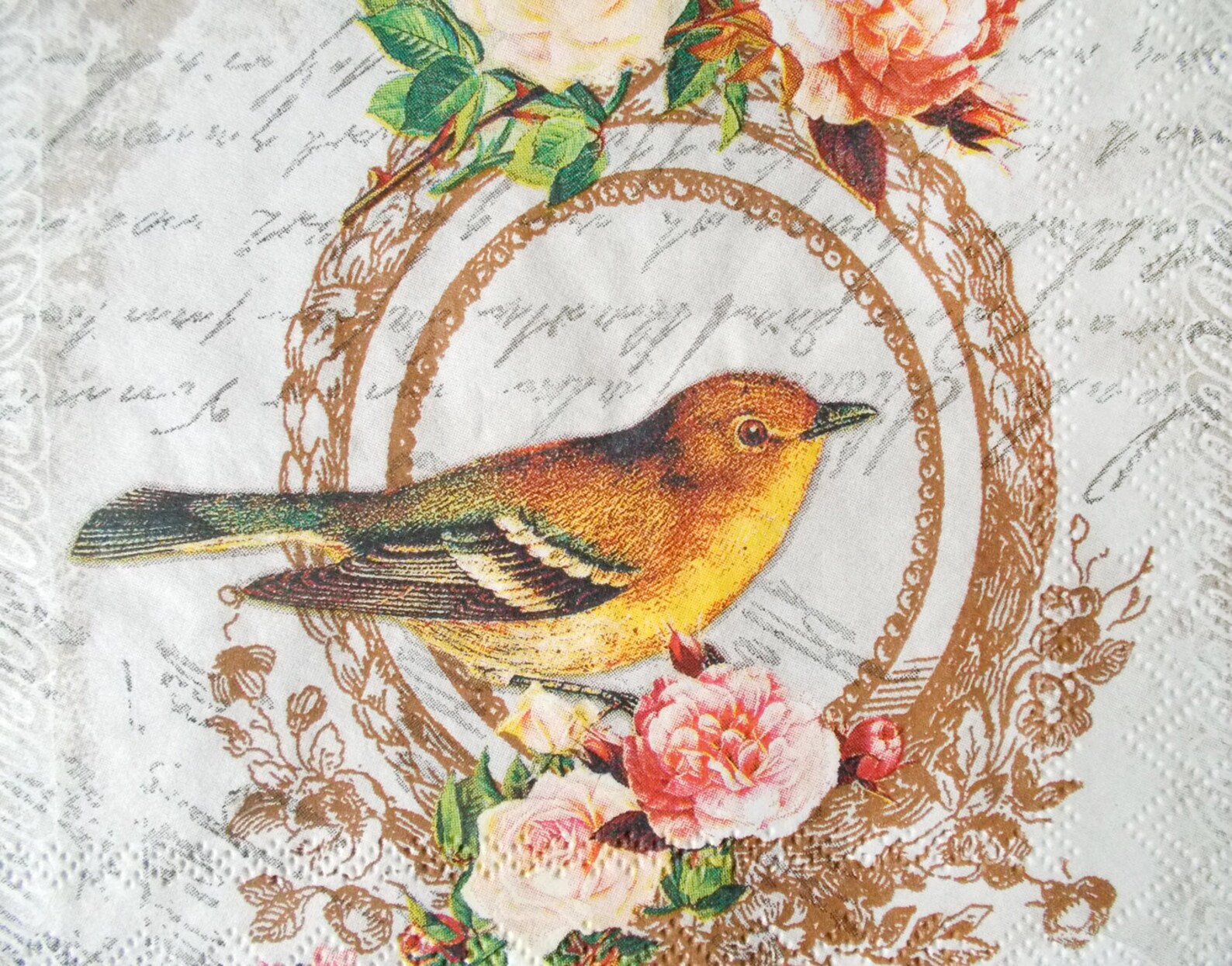 Set 4 Bird paper napkins size 33cm x 33cm for Decoupage Design Etsy