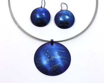 Night sky set made of titanium