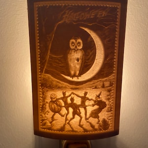 Halloween Lithophane Night Light