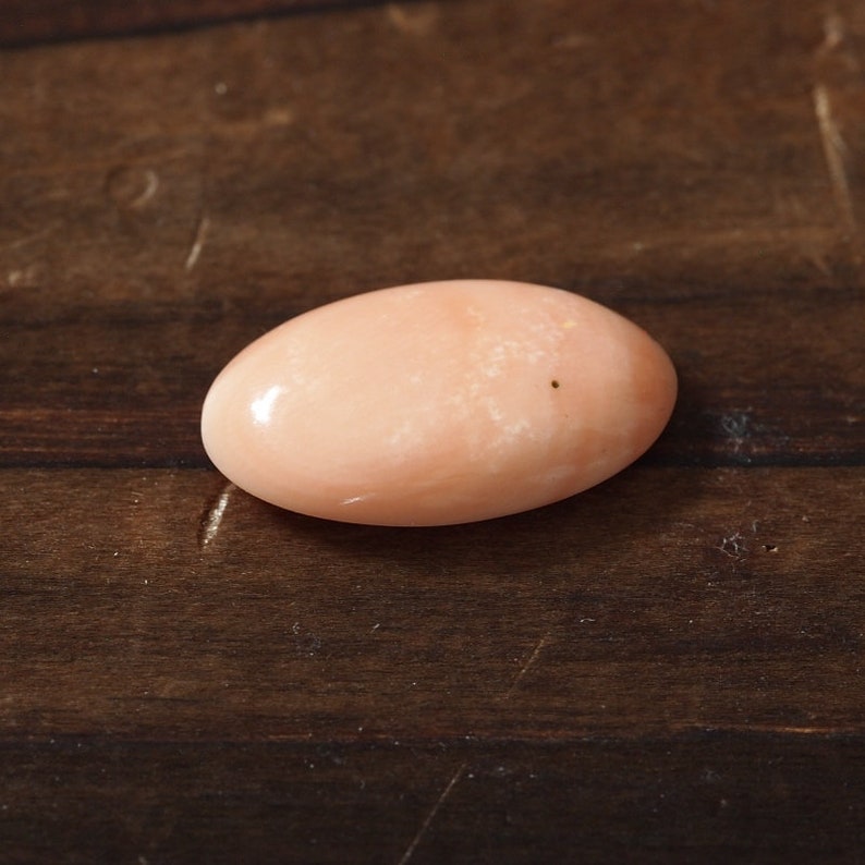 natural Japan pink coral oval cabochon undyed loose 17\u00d710mm rare like an angel skin color prong for blank bezel claw setting