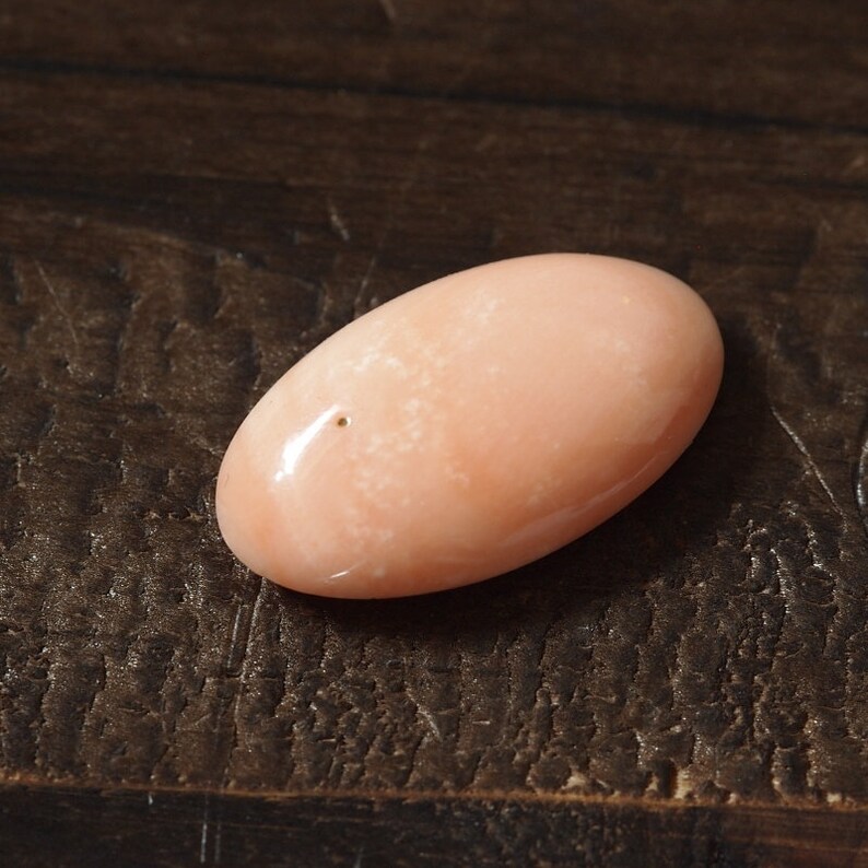 natural Japan pink coral oval cabochon undyed loose 17\u00d710mm rare like an angel skin color prong for blank bezel claw setting