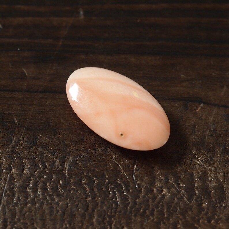 natural Japan pink coral oval cabochon undyed loose 17\u00d710mm rare like an angel skin color prong for blank bezel claw setting