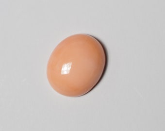 Cabochon di corallo giapponese naturale non tinto 12×10 mm, raro rosa scuro arancione, pietra preziosa sfusa per la creazione di gioielli