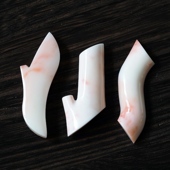 Undyed Natural Coral Free Form, Select Your Coral, White with Red Pattern, Loose Gemstone for Jewelry Making