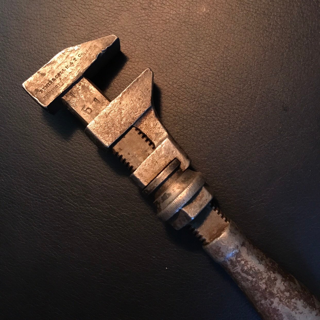 1800s B&O Rairoad Monkey Wrench—Bemis and Call—Antique Adjustable