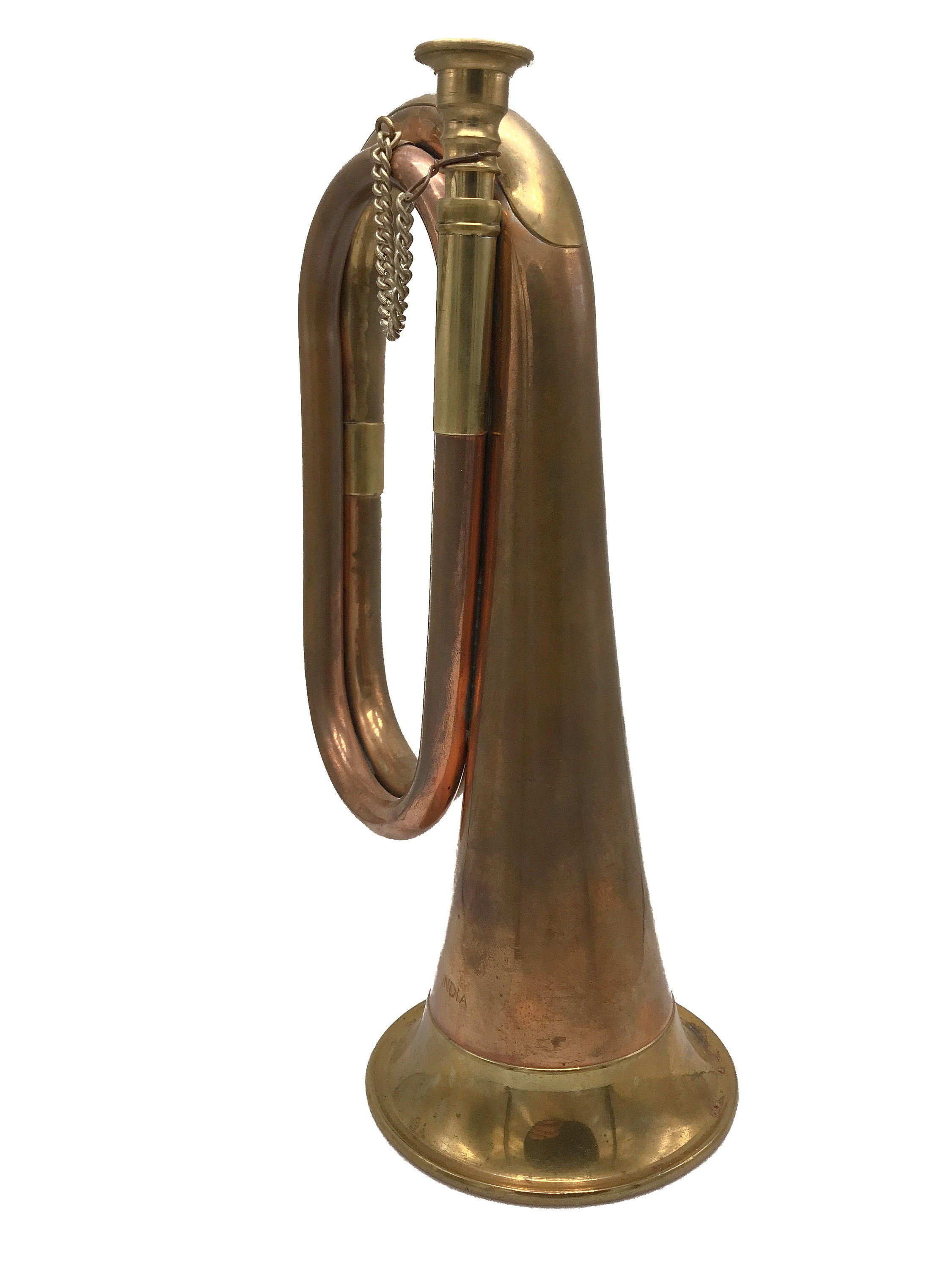 1960's Copper & Brass Bugle Reville, Retreat, First Call Brass