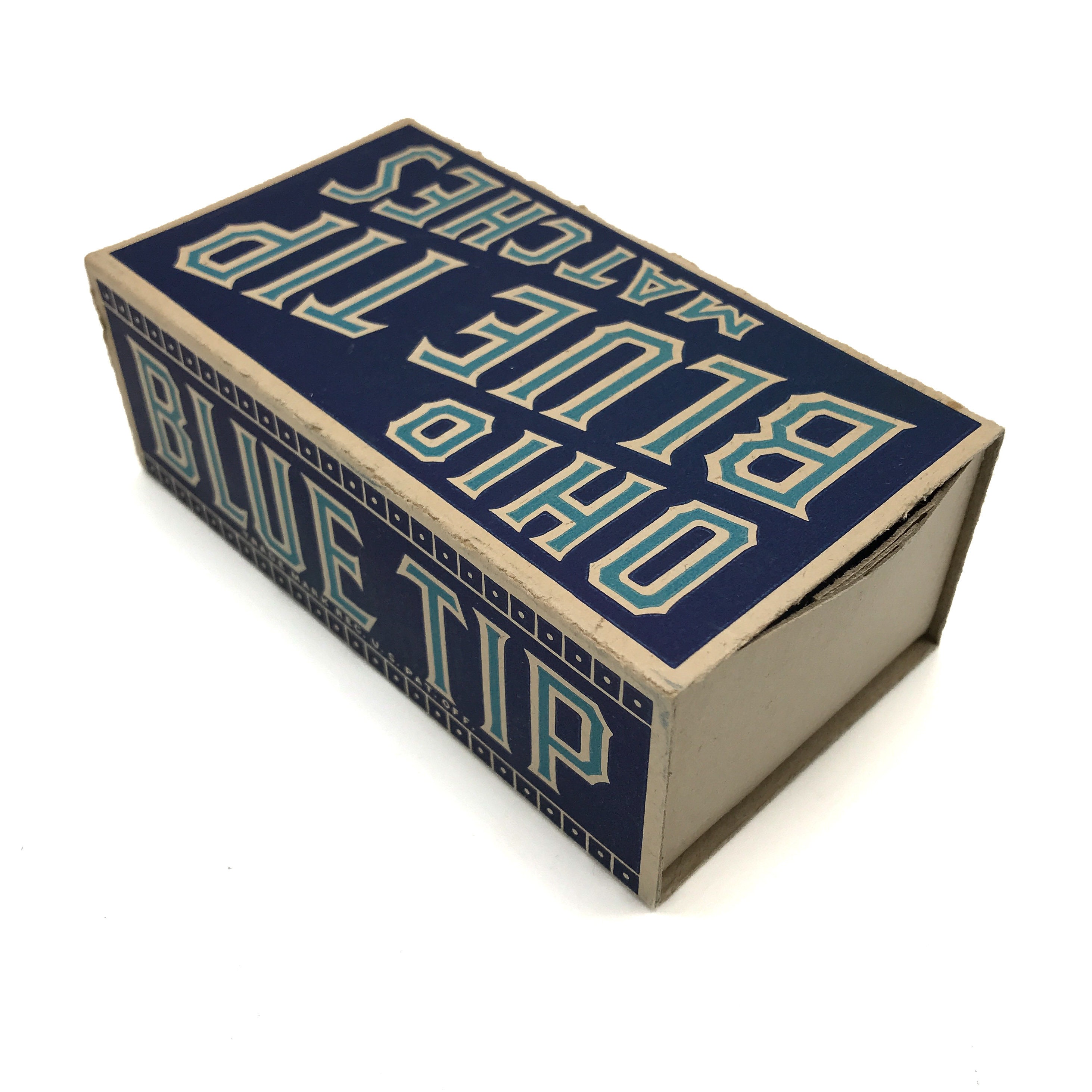 Ohio Blue Tip Matches Full, Unused Matchbox The Ohio Match Company