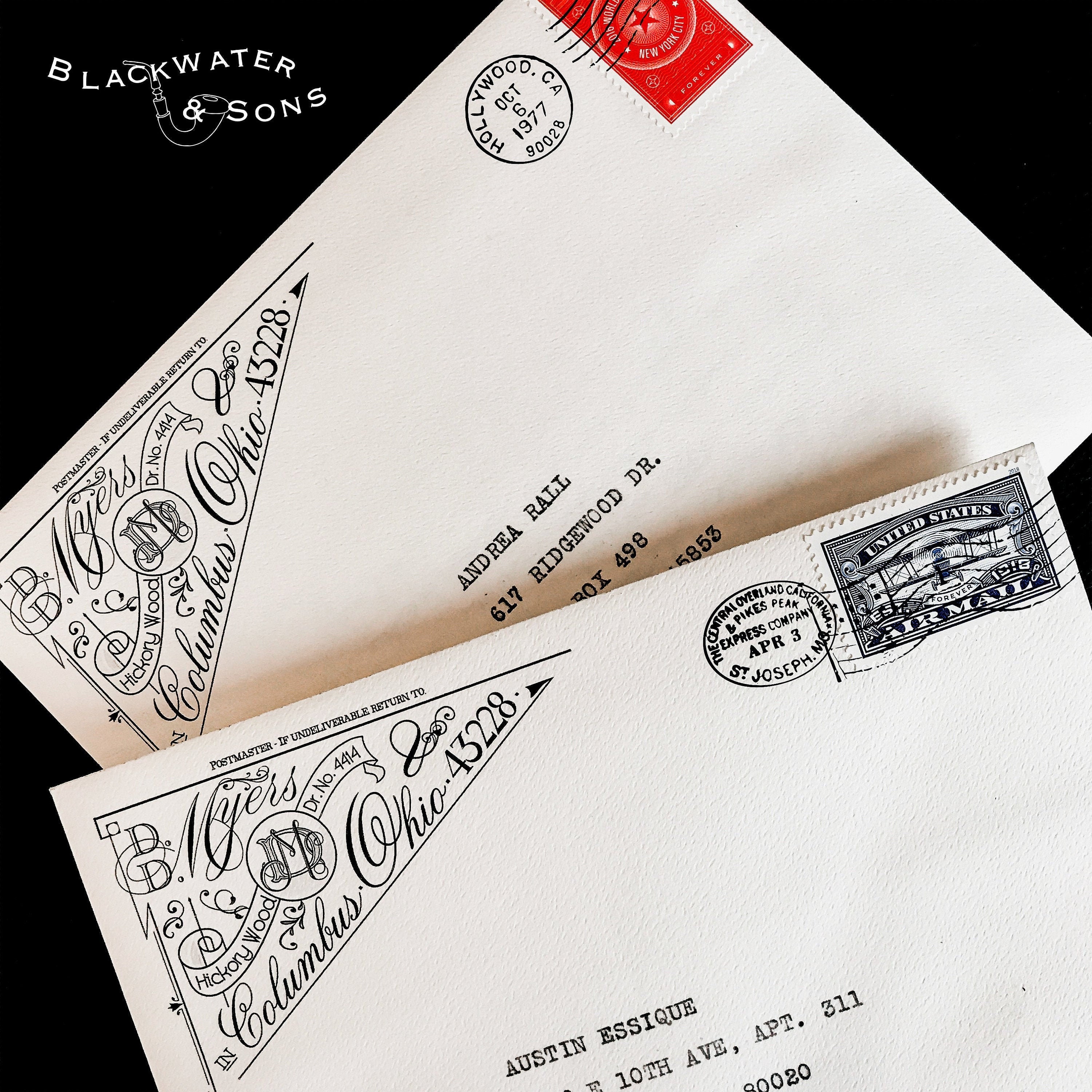 stamp on envelope