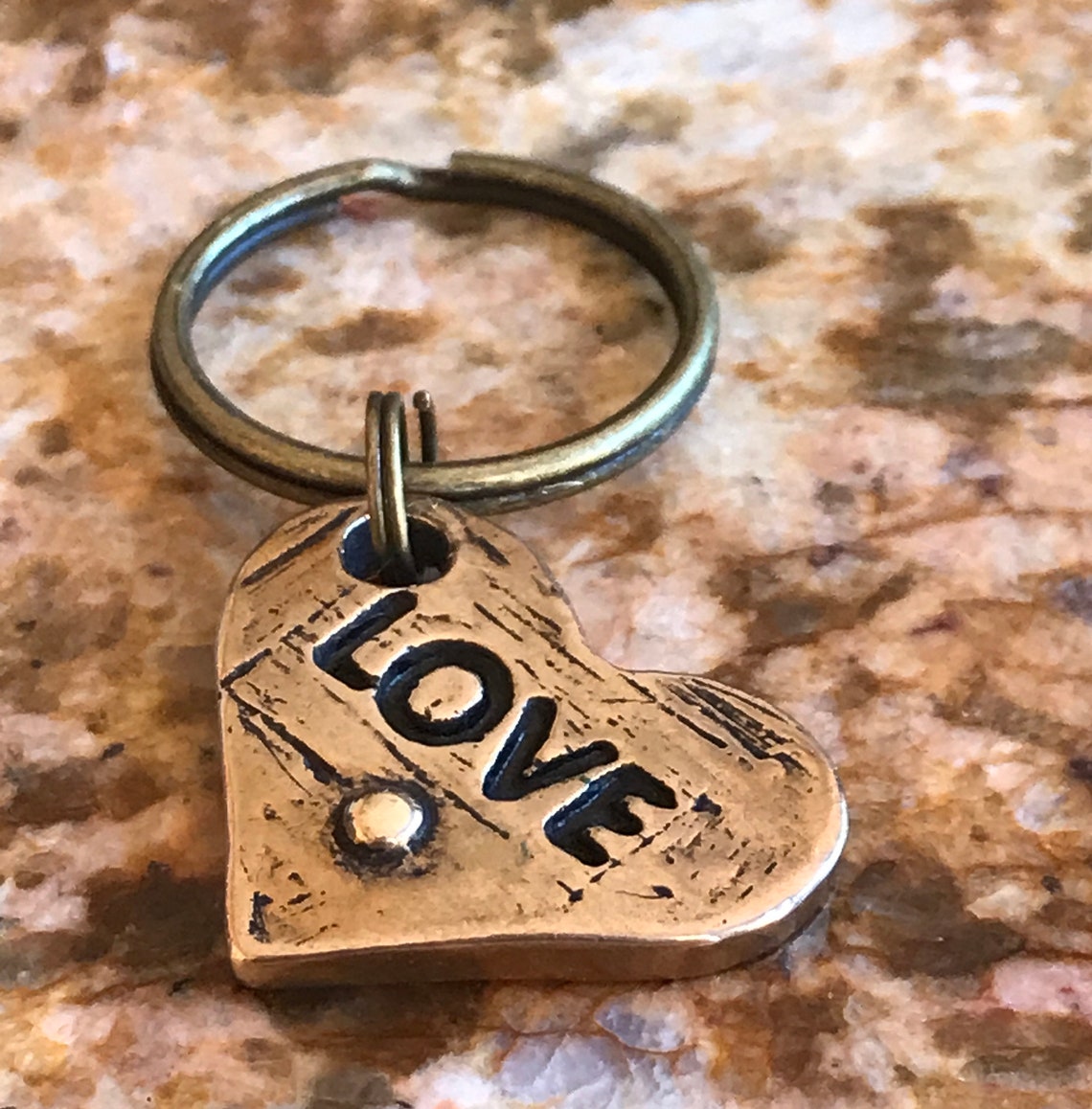 Love Keychain Heart Charm Love Charm Heart Keychain Love | Etsy