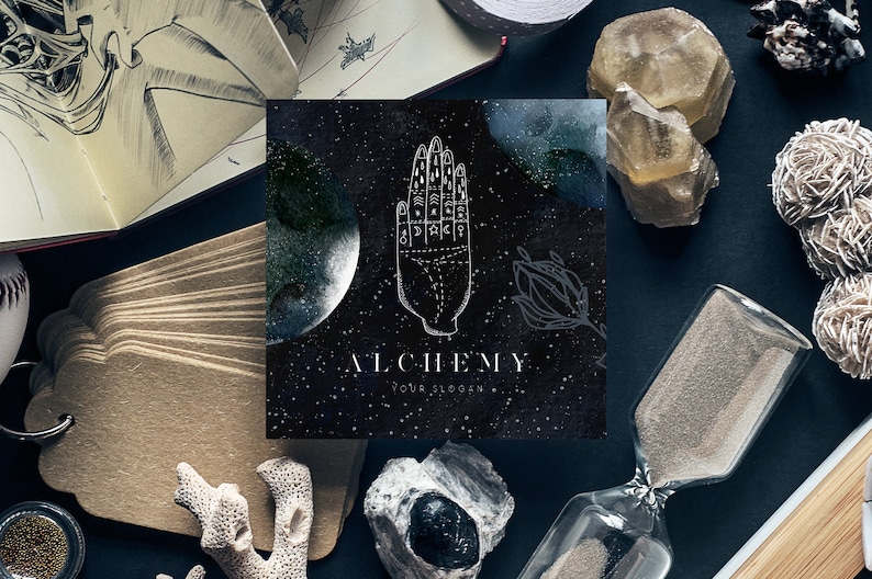 Lunare Alchemy Magic Mysterious Graphic Set Witchcraft collection Esoteric illustrations Digital watercolor clipart 180 elements