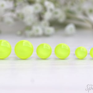 Neon yellow stud earrings, Neon stud earrings, Neon jewelry, Fluorescent studs, Gift women, Titanium earrings, Inspirational, girls earrings image 2